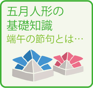 「五月人形の基礎知識」ページへのボタン