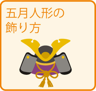 「五月人形の飾り方ページ」へのボタン